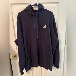 Adidas Men's Navy Hoodie with Logo